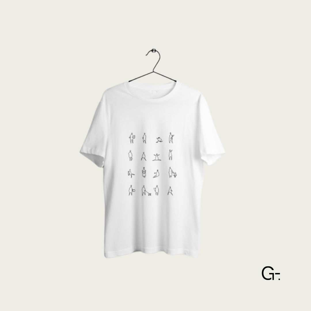 Polo blanco Monigotes de Arquitectura