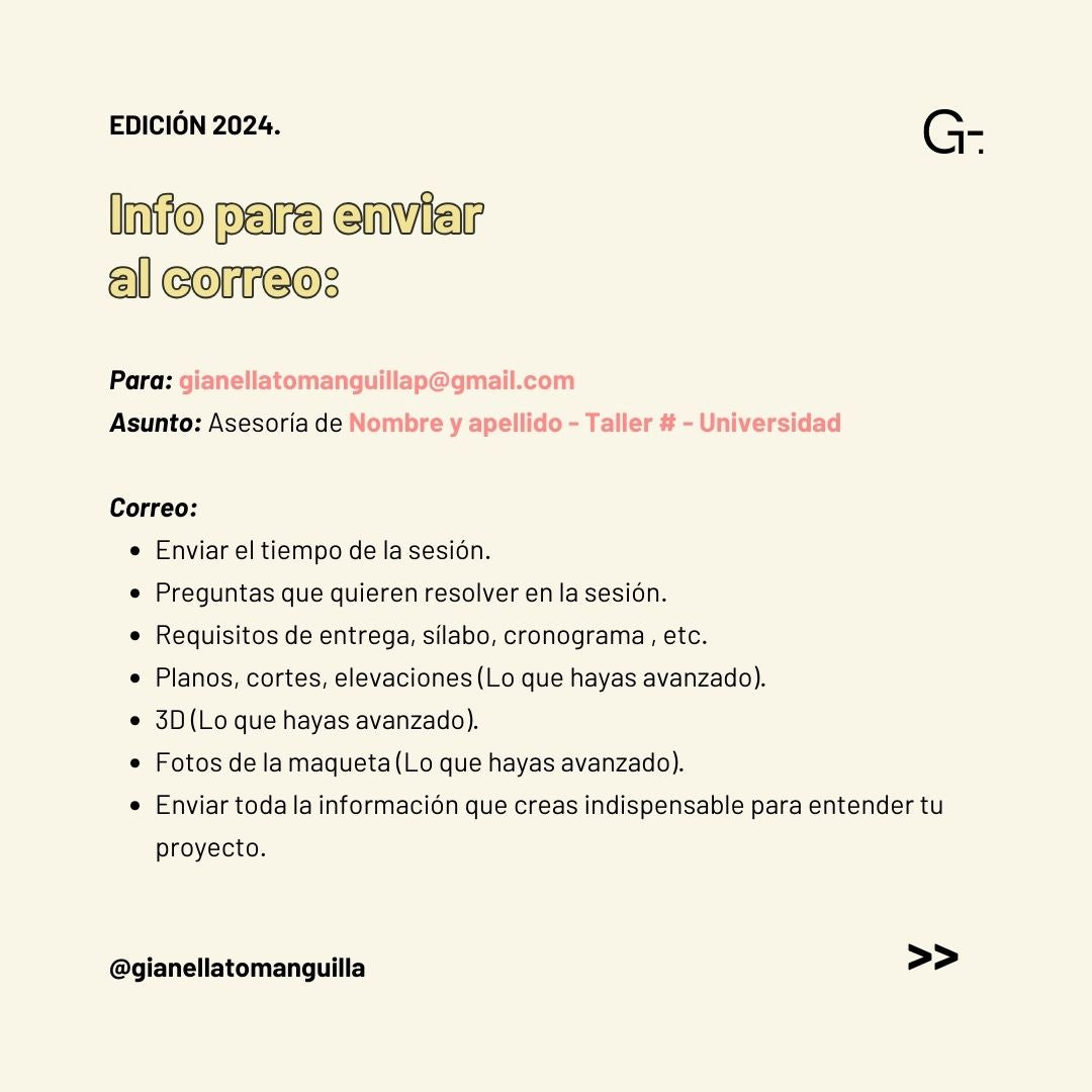 Asesoría de 30 min. de Arquitectura