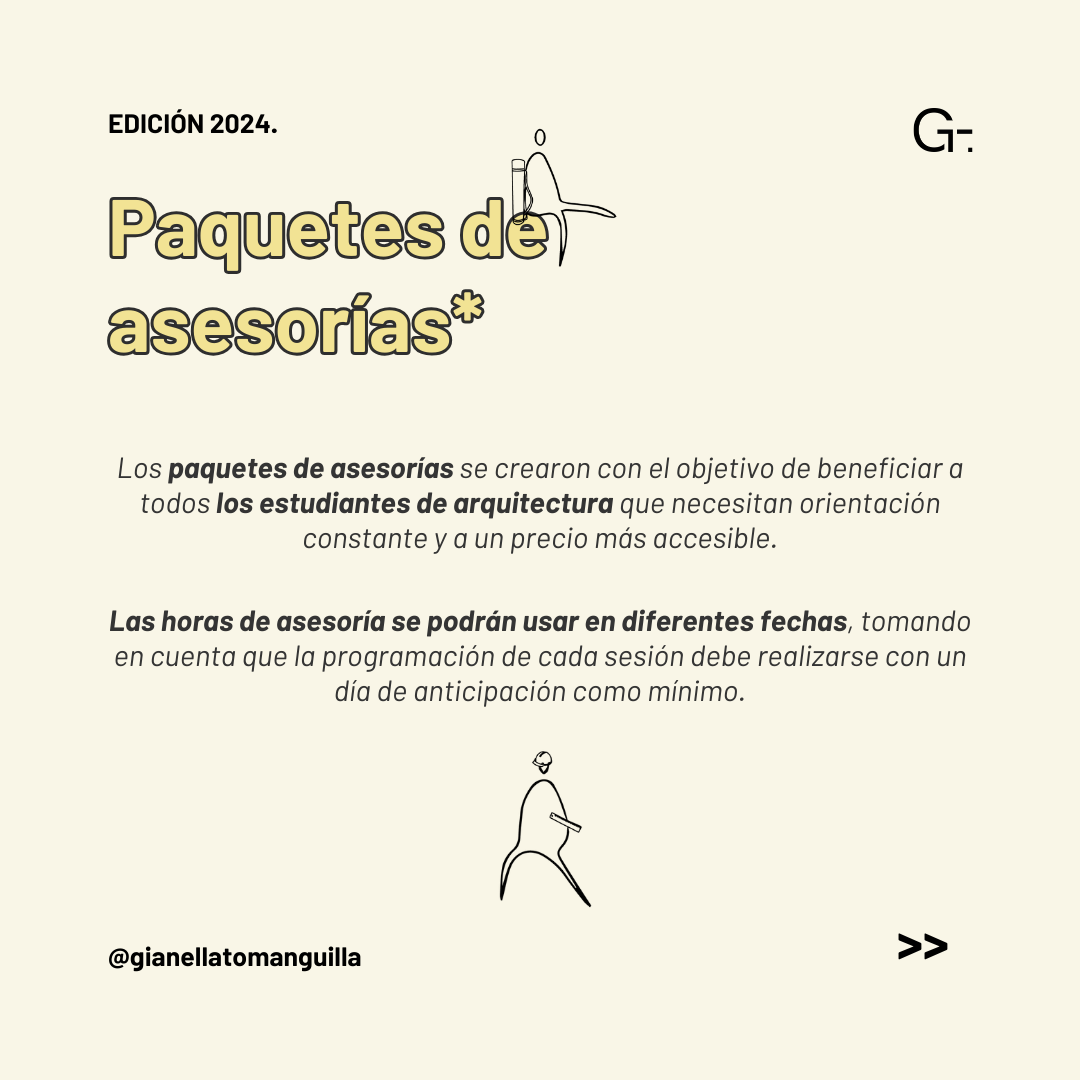 Paquete #1 de Asesorías de Arquitectura