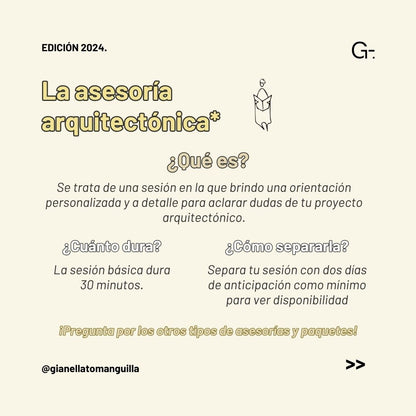 Asesoría de Arquitectura de 30 min.